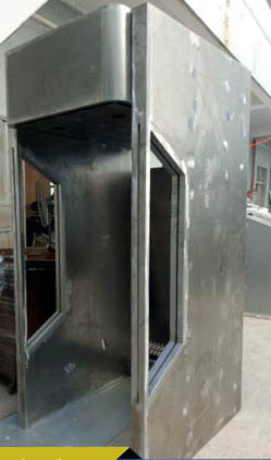 ATM machine cover sheet metal molding