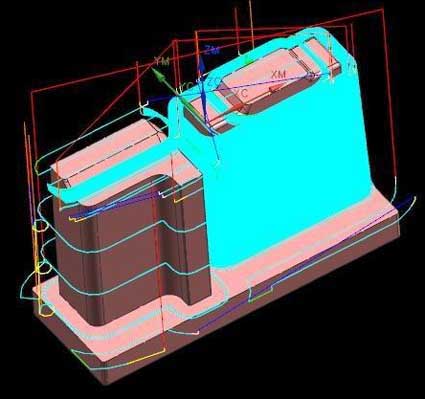 Electrode NC machining program