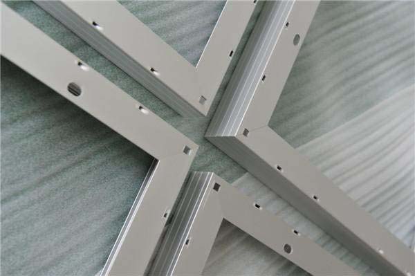 Stamped aluminum solar frame