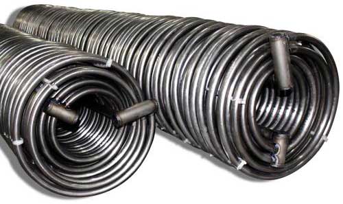 Titanium tube used in soda ash industry