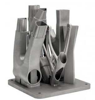 Diseño estructural de piezas de aleación de titanio.