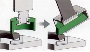Máquina de rectificado de material compuesto vertical CNC proceso de molienda