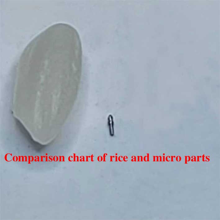 Comparison chart of rice and microporous parts